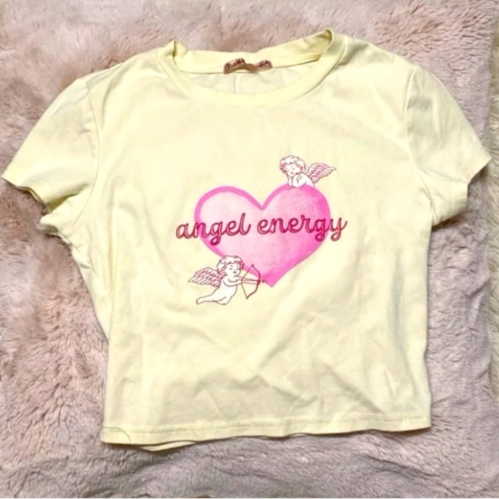 Angel heart baby tee